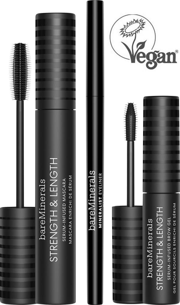 BareMinerals EYE ESSENTIAL TRIO-Mascara, Eyeliner, BrowGel