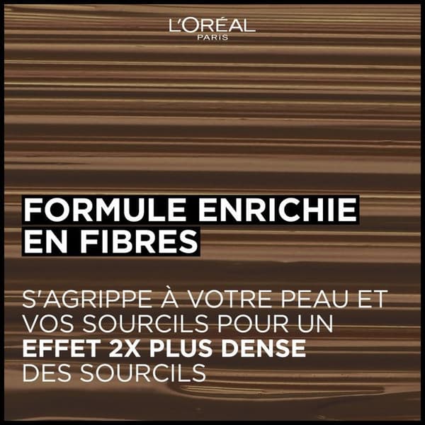 Mascara för ögonbryn - L'Oréal Paris - Brow Artist Plump & Set - nyans: 108 Mörk Brunett - volymgel