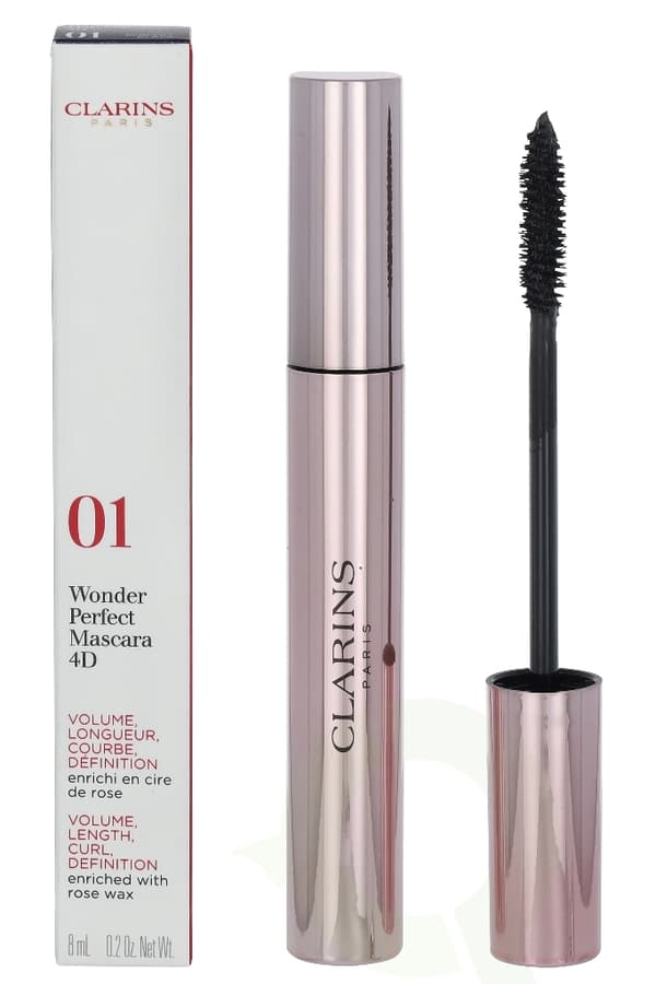 Clarins Wonder Perfect 4D Mascara 8 ml #01 Perfect Black