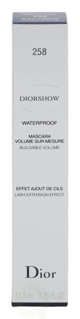 Christian Dior Dior Diorshow Waterproof Buildable Volume Mascara 11.5 ml #258 Catwalk Blue
