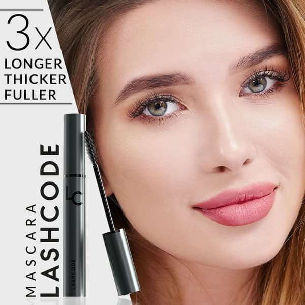 Ripsiväri Lashcode Mascara 10 ml - Täydellisesti ripsiä pidentävä ripsiväri, joka tekee ripsistäsi rohkeat ja stimuloi niiden kasvua