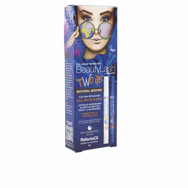 Øjenvippe Farve RefectoCil BeautyLash Two Go Natural Brown 2 Dele