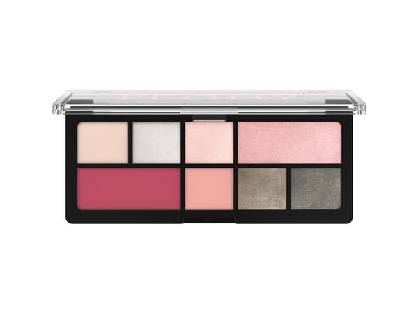 CATRICE The Soft Peony øyenskyggepalett, Pulver, Flerfarget, The Soft Peony, 8 farger, Matt, Glitter, 9 g