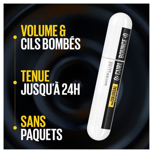 Mascara - Maybelline New York - The Colossal Curl Bounce - 10ml - Intensiv svart - Ej vattenfast