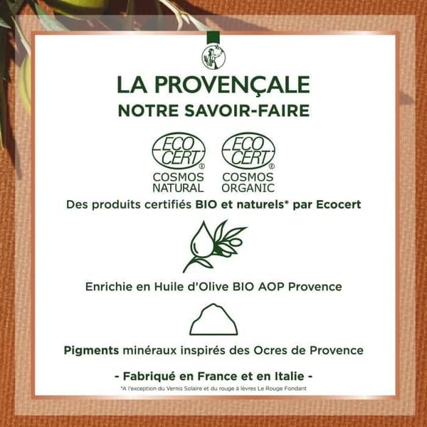 Mascara - LA PROVENCALE - Bio Ardent Volume - Naturlig svart - 99% naturliga ingredienser - Ej vattentät