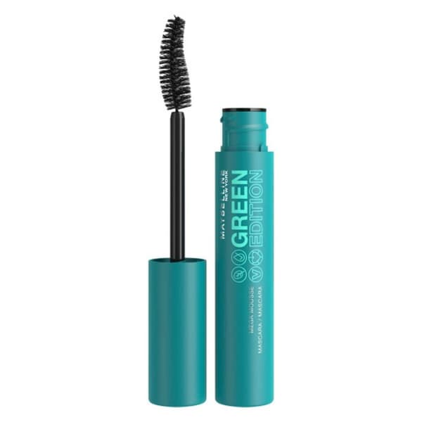 Volyymiripsiväri Maybelline Green Edition Very Musta (9,5 ml)
