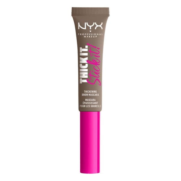 NYX Professional Makeup Tjock It. Stick det! Ögonbrynsmascara, tonad och förtätad Resultat 16h, Färg: Taupe (01)