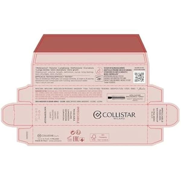 Mascara - COLLISTAR - Impeccabile Waterproof - Svart - 12 ml
