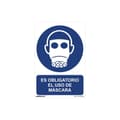 Miniatyrbild 1 av 2: GENERISK - Obligatorisk användningsskylt ''ES Obligatorio El Uso De Mascara'' (PVC 0,7 mm) 30x40 cm