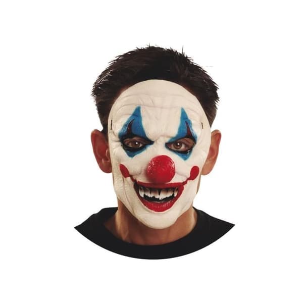 Mascara - Ej icke specificerad - Skrämmande clownmask - En storlek - Flerfärgad - Halloween