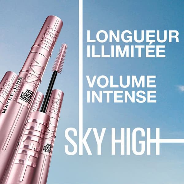 Mascara - Maybelline New York - Cils Sensational Sky High - Brun - 7,2ml - Volym och längd