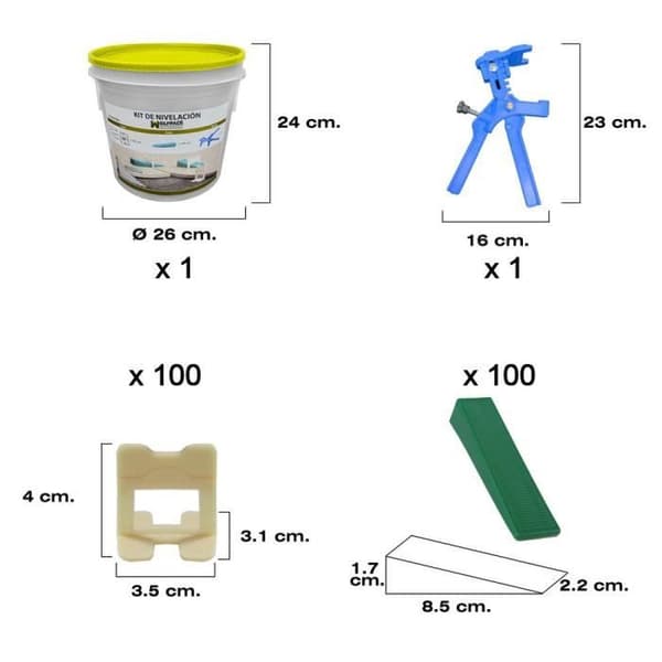 Solador Leveler Kit (Pistola, calzos och cuñas