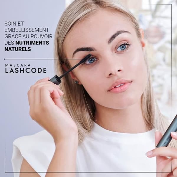 Lashcode Mascara 10ml - förlängande och förtjockande mascara, stimulerar ögonfransväxten
