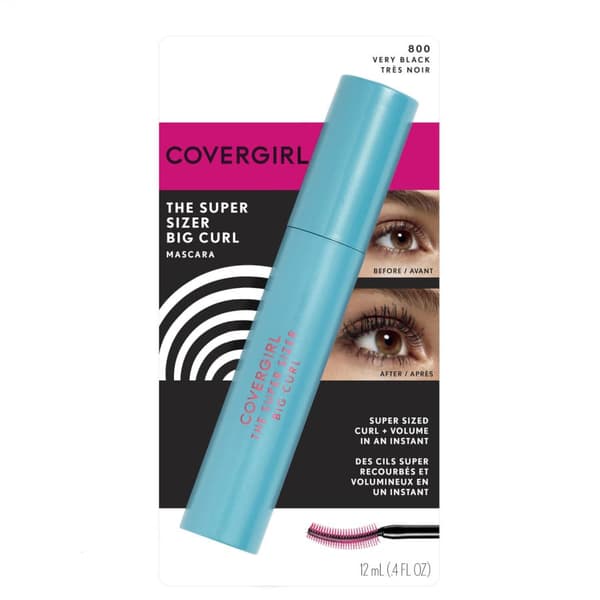 Covergirl The Super Sizer Big Curl Waterproof Mascara-Very Black