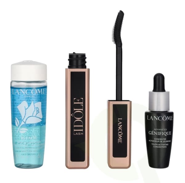 Lancome Lash Idole Mascara Set 48 ml Idole Lash 8gr/Genifique Serum 10ml/Bi-Facil 30ml