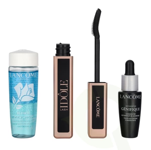 Lancome Lash Idole Mascara Set 48 ml Idole Lash 8gr/Genifique Serum 10ml/Bi-Facil 30ml