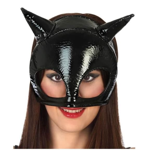Mascara - DisfraZZes - Mask av Super Katt - One size - Flerfärgad - Huvudfärg: Svart