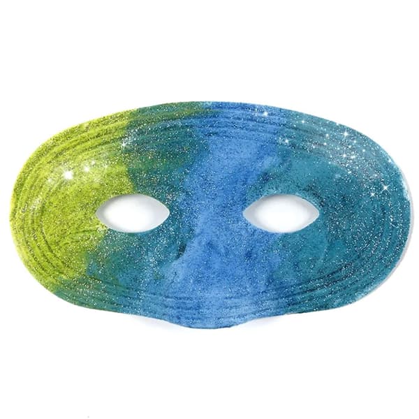 Vit Ögonmask Maskerad - B: 17,5 cm - 12 st