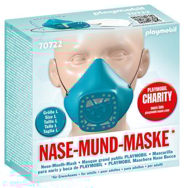 Playmobil Nose & Mouth Mask Large Turquoise