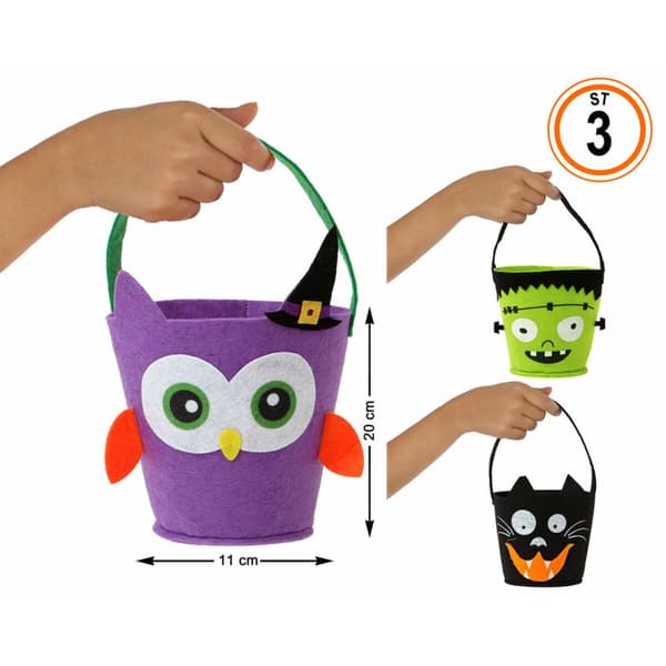 Tilbehør til Kostume Halloween Spand 20 x 11 cm 20 cm