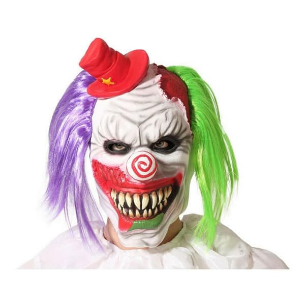 Maske Halloween Multifarvet Ond klovn