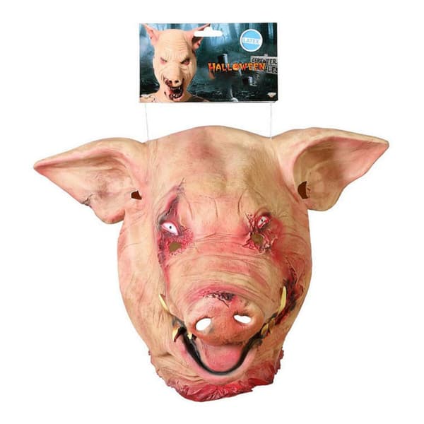 Maske Halloween Pink Gris