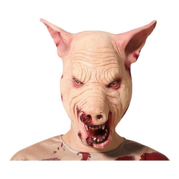 Maske Halloween Pink Gris