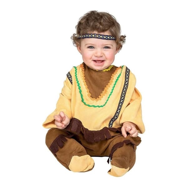 Kostume til babyer My Other Me 203287 Amerikansk Indisk 0-6 måneder