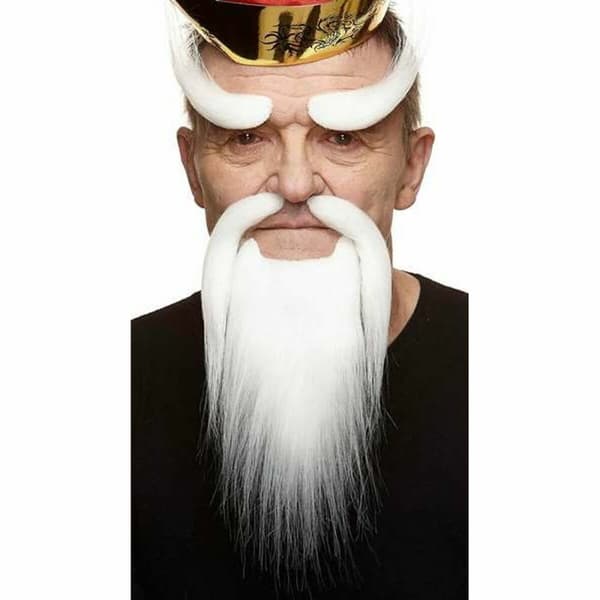 Falsk skæg My Other Me Hvid