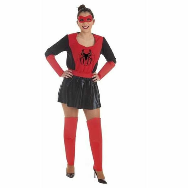 Kostume til voksne Dame Edderkop Superhelt - M