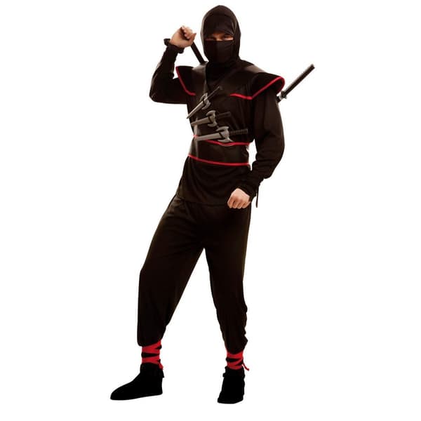 Kostume til voksne My Other Me Ninja Morder mand Sort S