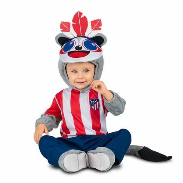 Kostume til babyer Atlético Madrid Rød Amerikansk Indisk 5 Dele - 12-24 måneder