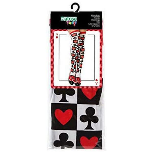 Kostume nylonstrømper Poker Onesize Multifarvet