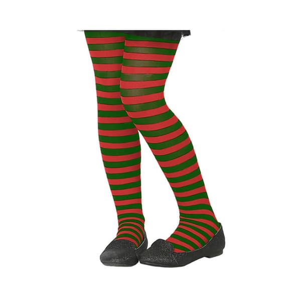 Kostume nylonstrømper Stribet