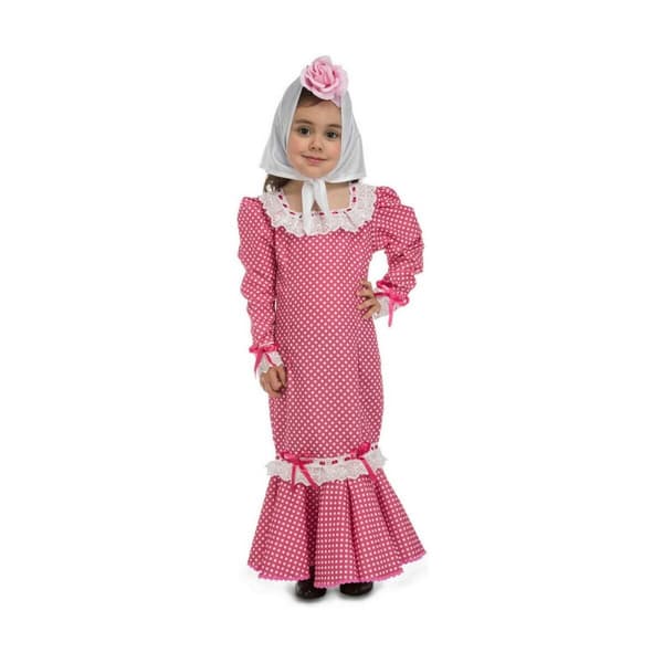 Kostume til babyer My Other Me Madrilener kvinde Pink (4 Dele) - 0-6 måneder
