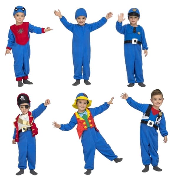 Kostume til babyer My Other Me Quick 'n' fun Blå (3 Dele) - 3-4 år