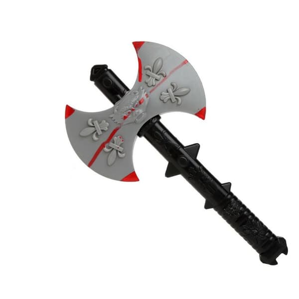 Økse Sølvfarvet Viking mand 40 cm