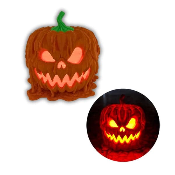 Halloween-gresskar-smeltende spøkelse Candy Bowl/Night Light 2