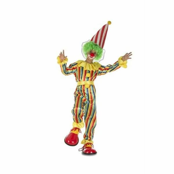Kostume til børn My Other Me Mande klovn Stribet - 5-6 år