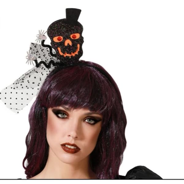 Hårbøjle Kranium Edderkop Halloween