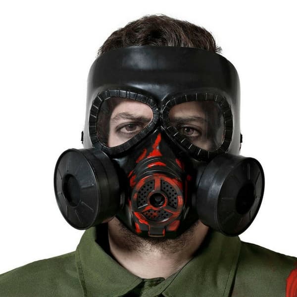 Maske Halloween Sort