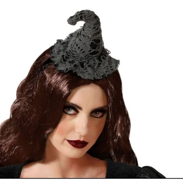 Hårbøjle Hat Halloween Grå