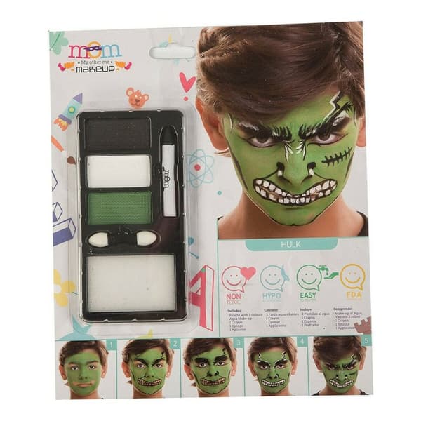 Makeup Sæt til Børn My Other Me Hulk Grøn (24 x 20 cm)