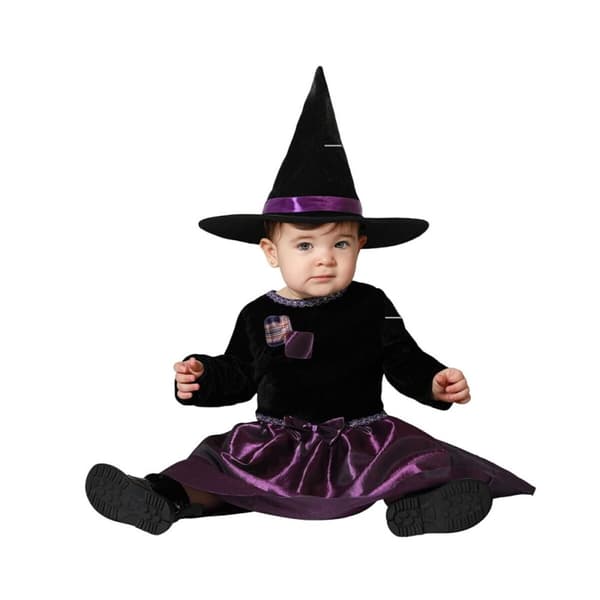 Kostume til babyer Lilla Heks Baby - 6-12 måneder