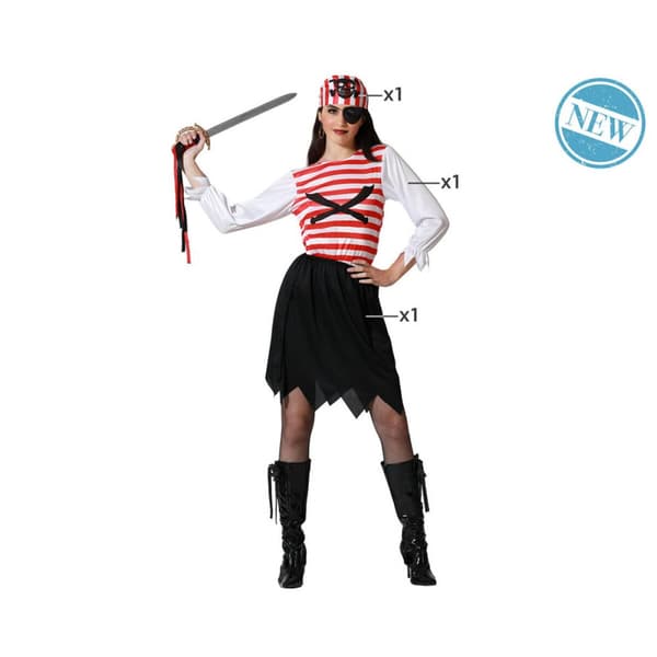 Kostume til voksne Pirat - XL