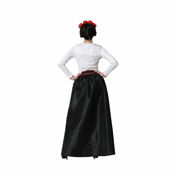 Kostume Skelet Mexicansk dame Multifarvet - XXL