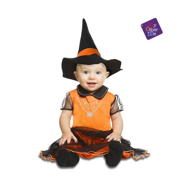 Kostume til babyer My Other Me Heks Orange (2 Dele) - 12-24 måneder
