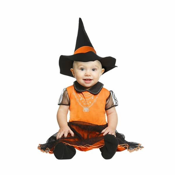 Kostume til babyer My Other Me Heks Orange (2 Dele) - 7-12 måneder