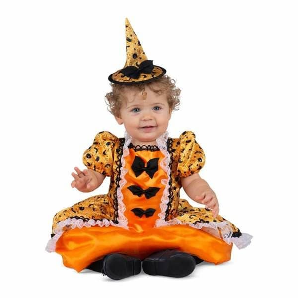 Kostume til babyer My Other Me Heks Orange (2 Dele) - 7-12 måneder