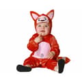 Miniatyrbillede 1 af 6: Kostume til babyer Pandabjørn Rød - 6-12 måneder